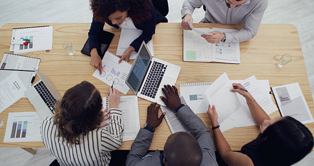 Modern data analytics dashboard showing business metrics and growth charts